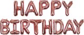 Happy Birthday Ballon Slinger Feest Versiering Verjaardag Versiering Vlaggenlijn Feest Decoratie Rose Goud- 1 Stuk