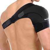 Schouderbrace - Zinaps Verstelbare schouderriem gemaakt van neopreen schoudersteun bandage riem helpt stabiliteit, arthritische schouders, schouderdislacatie, unisex, past zowel de linker- al