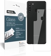 dipos I 2x Pantserfolie helder compatibel met Samsung Galaxy A21 Achterkant Beschermfolie 9H screen-protector (expres kleiner dan het glas omdat het gebogen is)