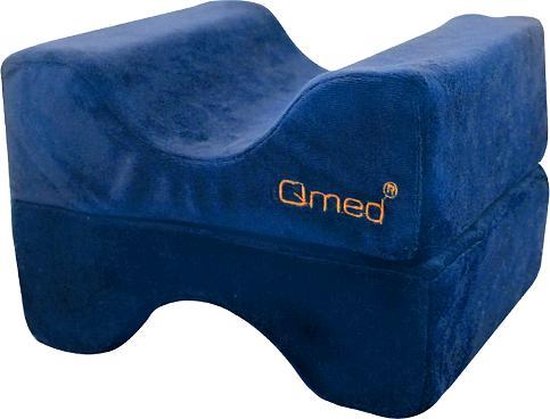 Oreiller genou orthopédique Qmed - Memory foam - Sommeil ergonomique