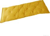 HOOMstyle Mimi zitbankkussen fluweel - bankkussen - 120x40cm - 1 stuk - oker geel