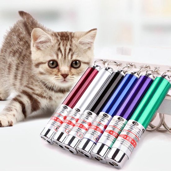 2 in 1 - Laserlampje Voor Katten - Kattenspeelgoed - + mini zaklamp