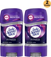 Lady Speed Stick Fitness Deodorant Gel Stick - 24H Zweet Bescherming & Anti Witte Strepen - Populairste Anti Transpirant Deo Gel Stick - Deodorant Vrouw - 2-Pack