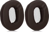 kwmobile 2x oorkussens compatibel met Sony MDR-1A - Earpads voor koptelefoon in bruin