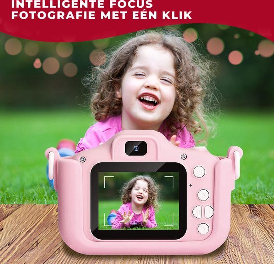 Lisiv ® Digitale Kindercamera HD 1080p Inclusief 64GB Micro SD Kaart - Schokbestendig Kinderfototoestel - Lisiv