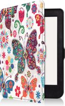 Hoesje Geschikt voor Kobo Nia Hoes Bescherm Hoesje Case Luxe Sleep Cover - Vlinders
