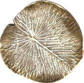 Cactula goud gekleurde metalen blad / schaal in bladvorm