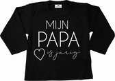 Shirt papa jarig-verras papa met dit leuke shirtje-mijn papa is jarig-Maat 98