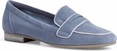 Jana Dames Instappers 8-8-24201-26 809 blauw H-breedte Maat: 40 EU