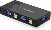 UGREEN 30357 KVM Switch Box 2-poorts VGA Video Adapter 2 in 1 (zwart)