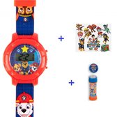 PAW Patrol Inkleur Horloge met Stoepkrijt en Stickers! | Digitaal Horloge | Blauw | Cadeau