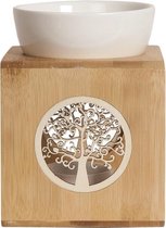 Woodbridge Tree Bamboo 15cm Oil & Wax Burner - boom waxmelt brander