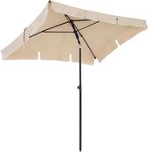 MIRA Parasol - Kantelbaar - Met draagtas - Zonnescherm - Zonder voetstuk - 200 x 125 cm - Taup