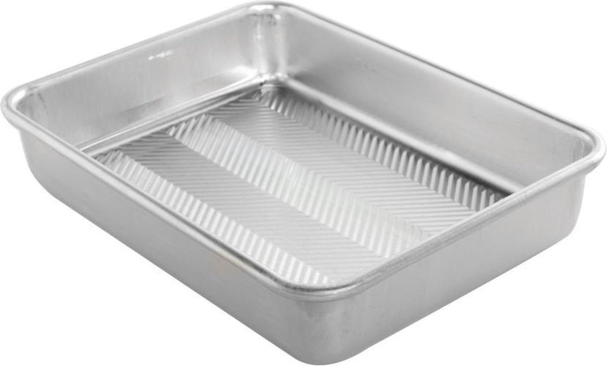 Bakvorm, Rechthoek, met Structuur, 24 x 32 cm, Aluminium - Nordic Ware | Naturals Prism