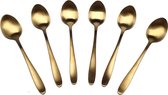 Excellent houseware 6 gouden theelepeltjes