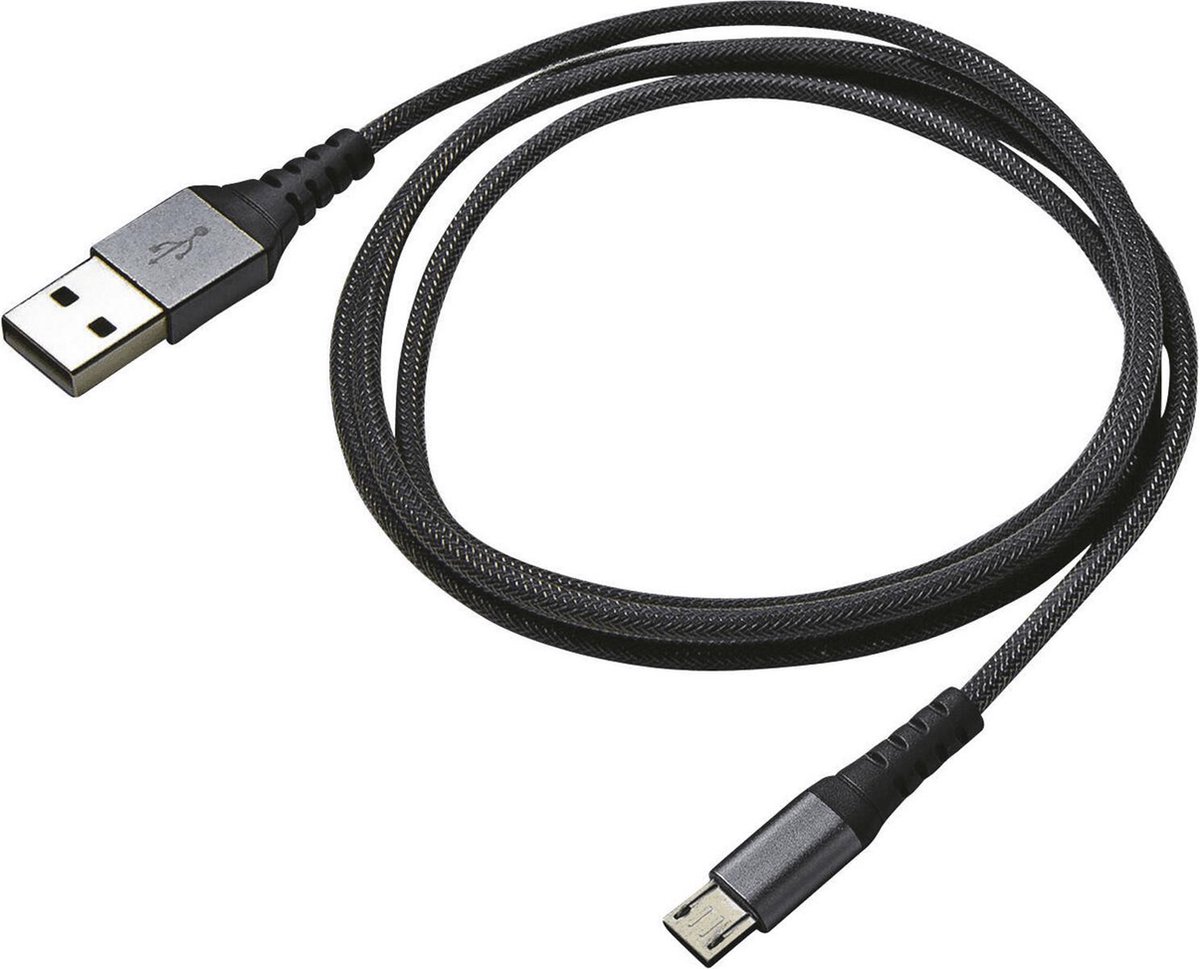 Celly Oplaadkabel 12W - USB kabel - USB-A naar Micro-USB kabel - 1.0m - Zwart