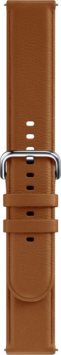 Samsung Lederen Armband voor Samsung Watch Active 2 - bruin