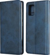 Bookcase Samsung Galaxy A51 | Hoogwaardig PU Leren Hoesje | Luxe Uitstraling | Telefoonhoesje | Portemonnee | Blauw