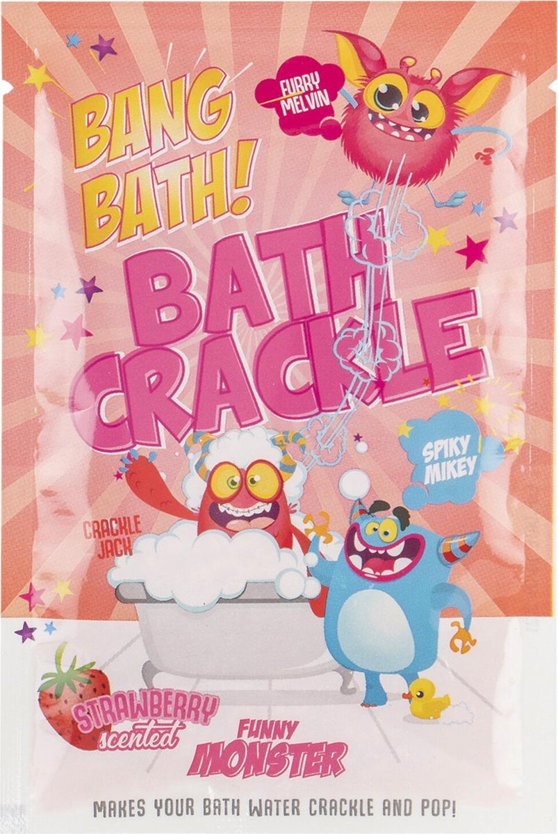 2 stuks - Bath Crackle - Bang Bath - Funny Monster - Maakt het water kraken en pop - Badbruis - Per 2