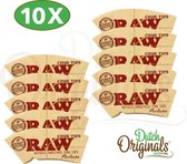 RAW Filter Tips Cone Perfecto voor lange vloei - vloeipapier - rolling papers (smoking) - 10 stuks