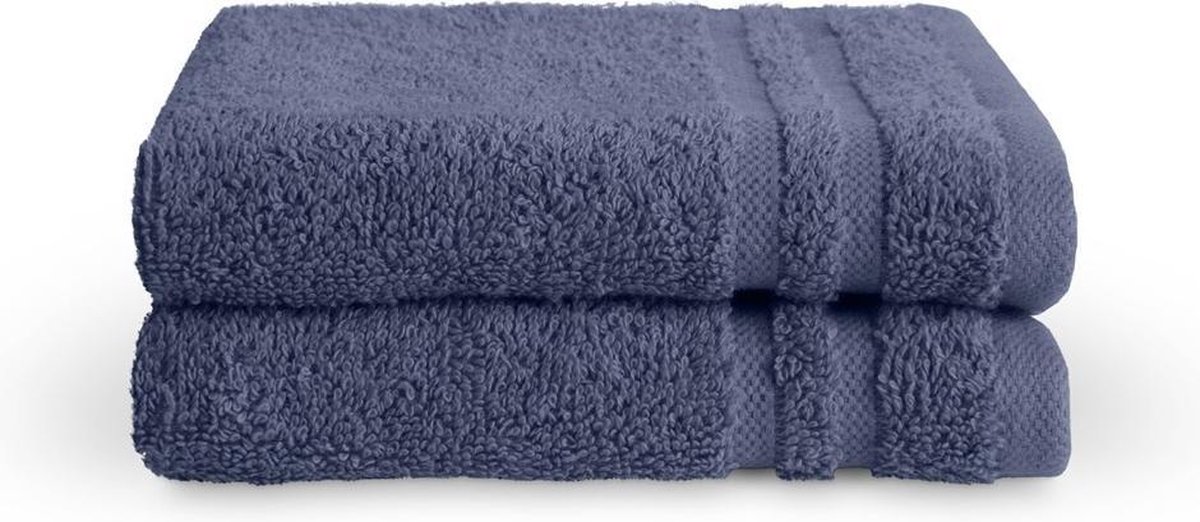 Byrklund Handdoeken set - Bath Basics - 2-delig - 2x 30x50 - 100% katoen - Blauw