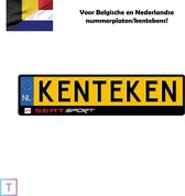 Seat Sport kentekenplaathouder/nummerplaathouder - Belgische en Nederlandse kentekens