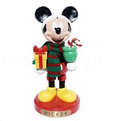 Walt Disney© - Mickey Mouse Cadeau Kerst - Notenkraker - Kurt s Adler +  Disney Tinsel rood