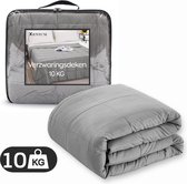 Xenium Verzwaringsdeken 10 kg – Weighted blanket – 150 x 200 cm – Microfiber – Donkergrijs