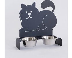 Arti - Mestieri - Metalen - katten - poezen - voer - drink - bak - Italiaans - Design