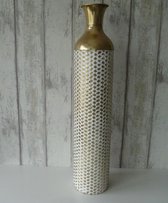 Vaas Esra - Grote vaas metaal - Vaas goud / Koper - Hoge vaas voor binnen decoratie- 79 CM - Ibiza Style - Decoratie interieur -