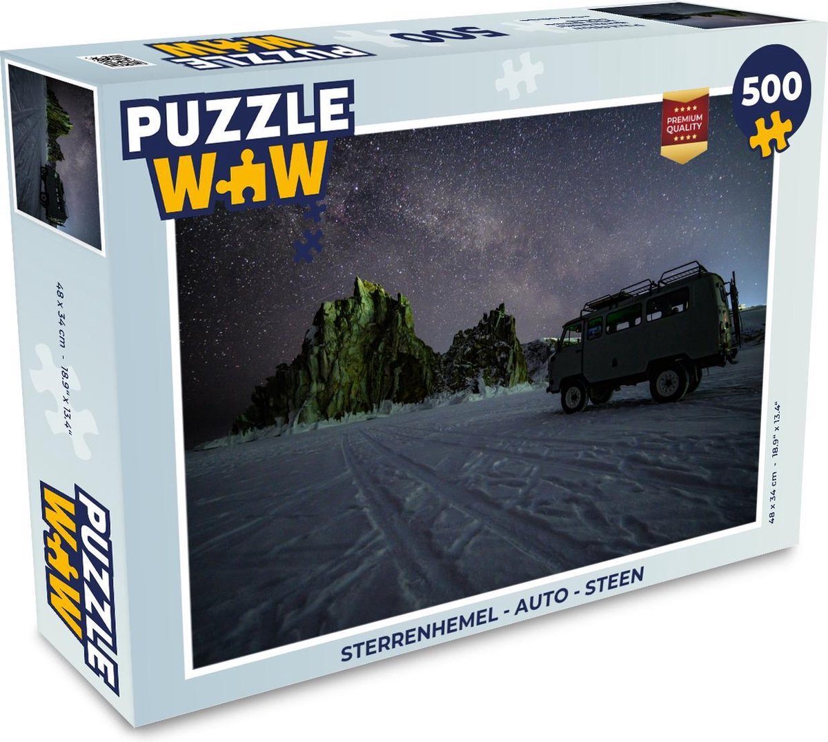 Afbeelding van product PuzzleWow  Puzzel Sterrenhemel - Auto - Steen - Legpuzzel - Puzzel 500 stukjes