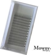Mowny Beauty - 3D wimperextensions 13mm - 0,07mm D-krul - premade fans - Russisch volume
