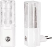 Nachtlamp LED - 2 STUKS - met automatische schemerschakelaar - nachtlicht met schemeringssensor - nachtlamp stopcontact