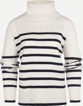 Steppin' Out Herfst/Winter 2021 Trui Winter Stripe Vrouwen - Regular Fit - Merino Wol - Blauw (M)