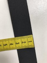 Elastiek band 3 cm breed - zwart bandelastiek - blister 2x 1 meter lang