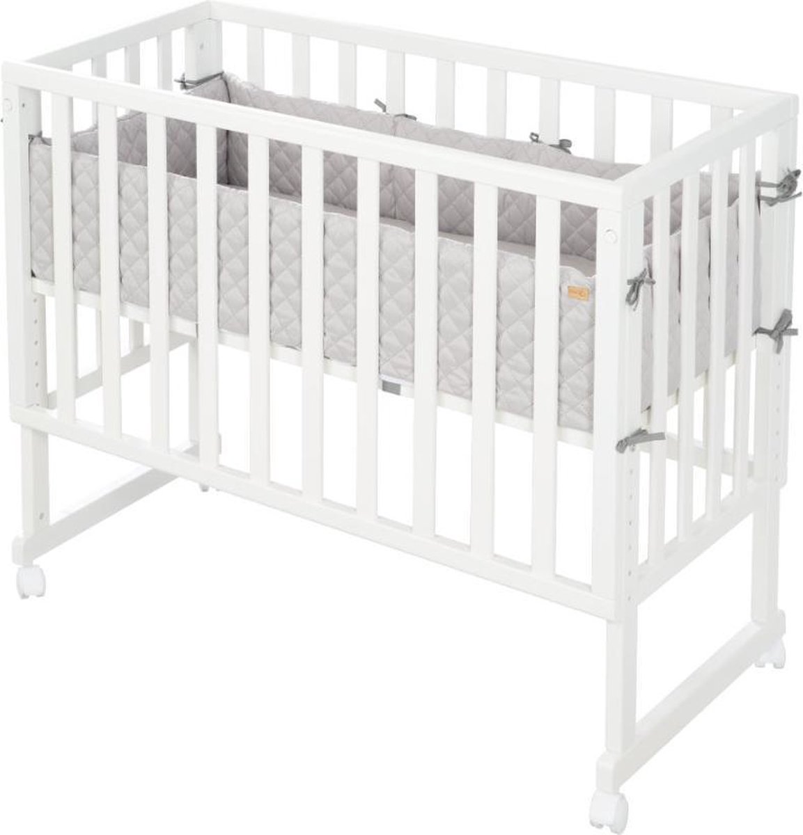 roba Stuben- & Beistellbett 3in1 mit Barriere Style grau