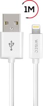 WiseQ iPhone Kabel - USB Lightning Kabel - Apple Oplaadkabel 1 Meter - Wit