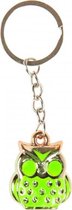 sleutelhanger uil junior 3,5 cm groen