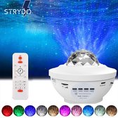 Strydo - Sterren Projector Sterrenhemel - Bluetooth - Galaxy Projector - met Muziek - USB Kabel - Led en Laser Lamp - Wit - Star Projector
