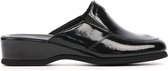 Rohde Pantoffels Dames Sloffen / Instappers - Leer - Harde zool - Open hiel - 6142 - Zwart - Maat 41