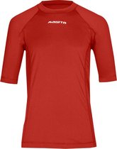 Masita | Sportshirt Heren Dames Ondershirt Ademend Vochtregulerend Trainingsshirt - RED - S