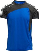 Masita | Sportshirt Forza - Licht Elastisch Polyester - Ademend Vochtregulerend - ROYAL BLUE/BLAC - L
