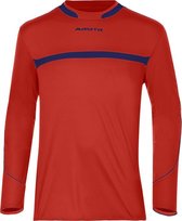 Masita | Sportshirt Brasil Lange Mouw - Vochtregulerend - 100% polyester Duurzaam - Stevig - Rood-Marine - L