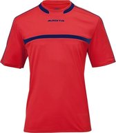 Masita | Sportshirt Dames & Heren Korte Mouw - Brasil - Sneldrogende Climatech - RED/NAVY BLUE - 128