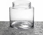 Maison Péderrey Pot met Deksel Cylinder Mond geblazen Glas D 19 cm H 19 cm