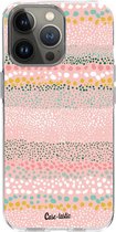Casetastic Apple iPhone 13 Pro Hoesje - Softcover Hoesje met Design - Lovely Dots Print