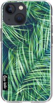 Casetastic Apple iPhone 13 mini Hoesje - Softcover Hoesje met Design - Palm Leaves Print