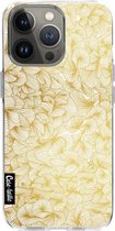 Casetastic Apple iPhone 13 Pro Hoesje - Softcover Hoesje met Design - Abstract Pattern Gold Print