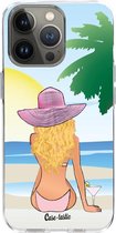 Casetastic Apple iPhone 13 Pro Hoesje - Softcover Hoesje met Design - BFF Sunset Blonde Print