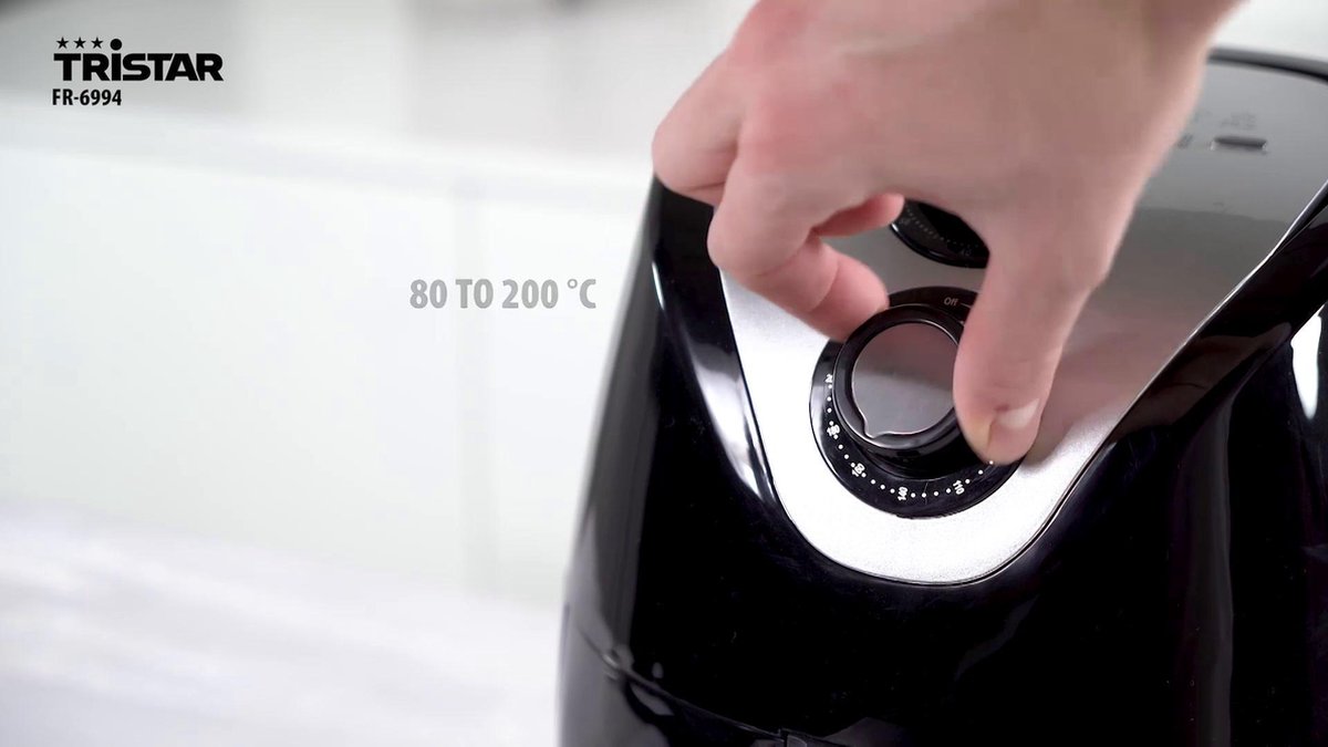 Tristar Dubbele Airfryer XXL FR-9040 - Kijkvenster Met Li 2 X 4 Liter 8 Programmas Twee Kookzones Zwart
